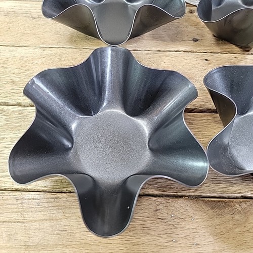 Perfect Tortilla Pan Set 4 Non Stick Pans Baked Not Fried Taco Salad Bowl Shells - Picture 3 of 5