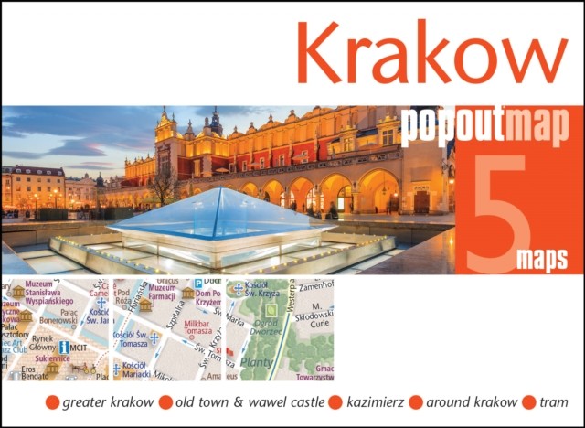 Krakow PopOut Map: Handy pocket-size pop up city map  by PopOut Maps SHEET MAP