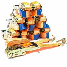 Spanngurt mit Ratsche und Haken 4t 2m 4m 5m 6m 4000kg Zurrgurte Anhänger 4 to