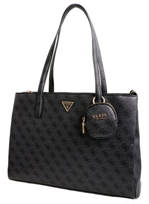 Guess Tasche Handtasche Shopper Schultertasche Power Play Tech Tote Coal Neu