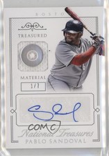 2015 Panini National Treasures Button 1/7 Pablo Sandoval #73 0b0