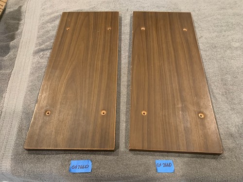Akai GX-266D Reel to Reel Player Parting Out - Pair of Wood End Panels