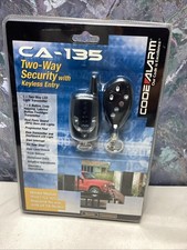 New Sealed CODE ALARM Deluxe Two Way Security...