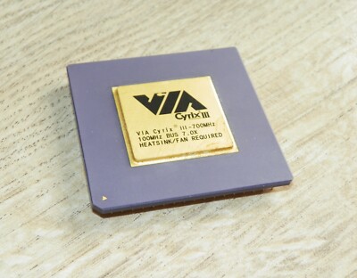 Rare CPU Processor VIA Cyrix III 700MHz core-Samuel 32bit Gold Socket 370 100MHz