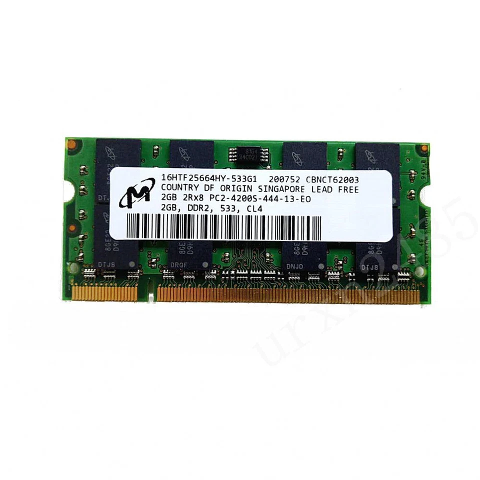 2GB / 1GB PC2-4200S DDR2-533MHz SO-DIMM 200Pin CL4 Laptop Memory For Micron LOT - Image 3 of 4