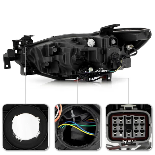 Pair LED Projector Headlights Headlamps For 2018-2021 Mazda 6 w/o Adaptive LH&RH - Picture 5 of 12