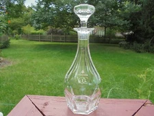 Baccarat France Crystal Malmaison Courvoisier VOC Decanter w Stopper 12" Exc