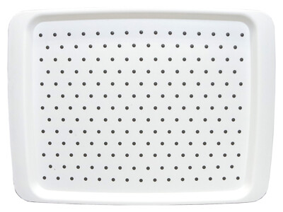 Kesper Serviertablett Anti-Rutsch – Weißes Kunststoff-Tablett 35x26 Cm, Rutschfeste Unterseite, Praktisch Für Küche & Haushalt