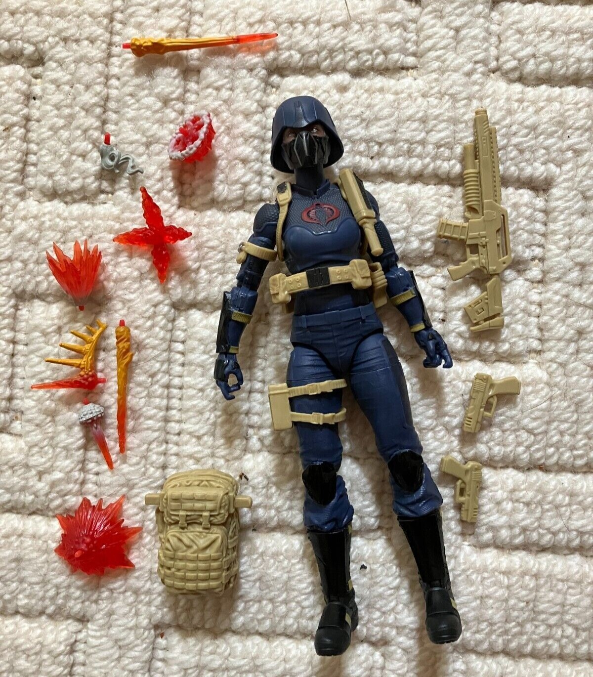 G.I. Joe Classified Series 6" Cobra Valkyries Female Trooper 68 Tan Version 