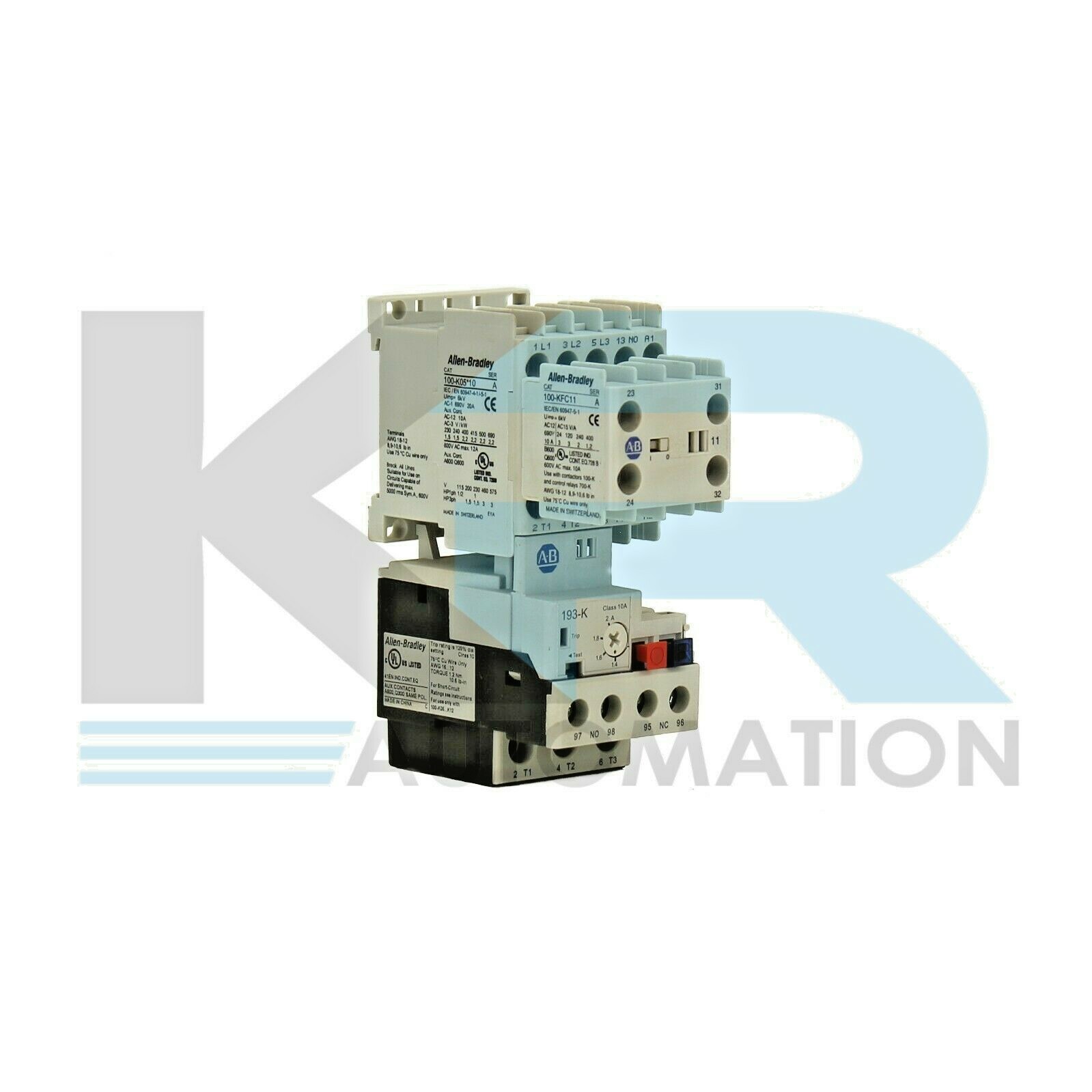 Allen Bradley 100-K05*10 Contactor With 193-KB20 Relay Unit and 100-KFC11 Block