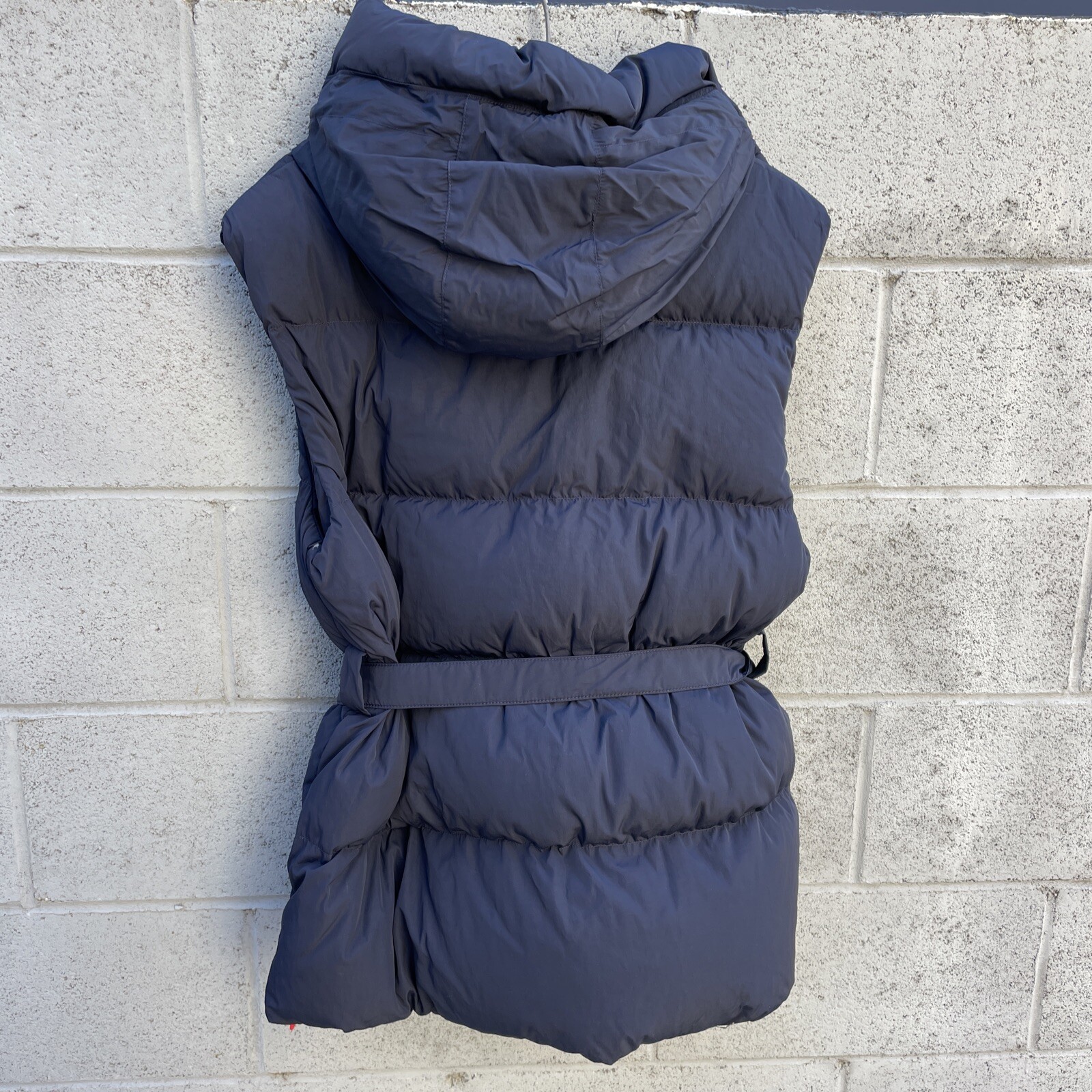 NEW Canada Goose Rayla Belted Hooded Water Repellent Navy Blue Vest Medium image 6