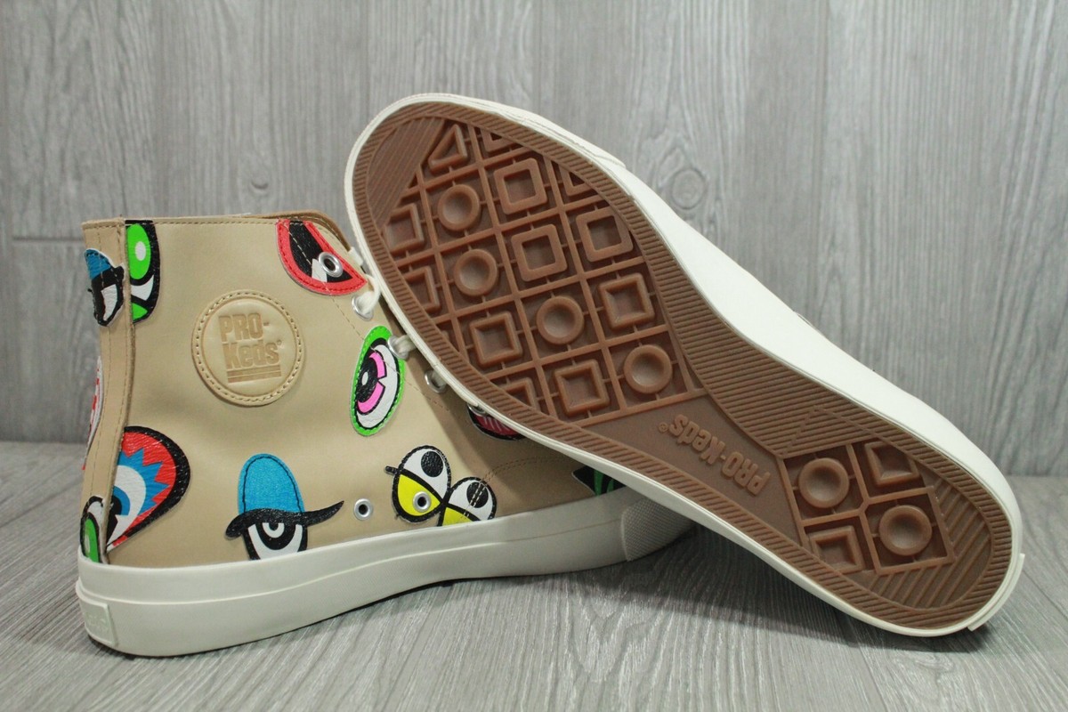 RARE Pro-Keds High Top Sneaker Unreleased Stitched Eyes Mens  display picture 3