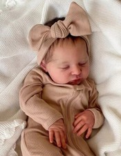 Reborn Baby Dolls 19in Soft Vinyl Silicone Realistic Baby Doll Sleeping Newborn