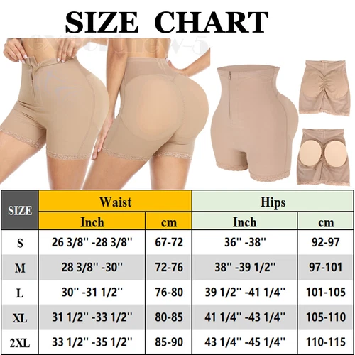 Women's FAKE ASS Butt and Hip Enhancing Booty Padded Underwear Pads Body Shaper - Picture 16 of 26