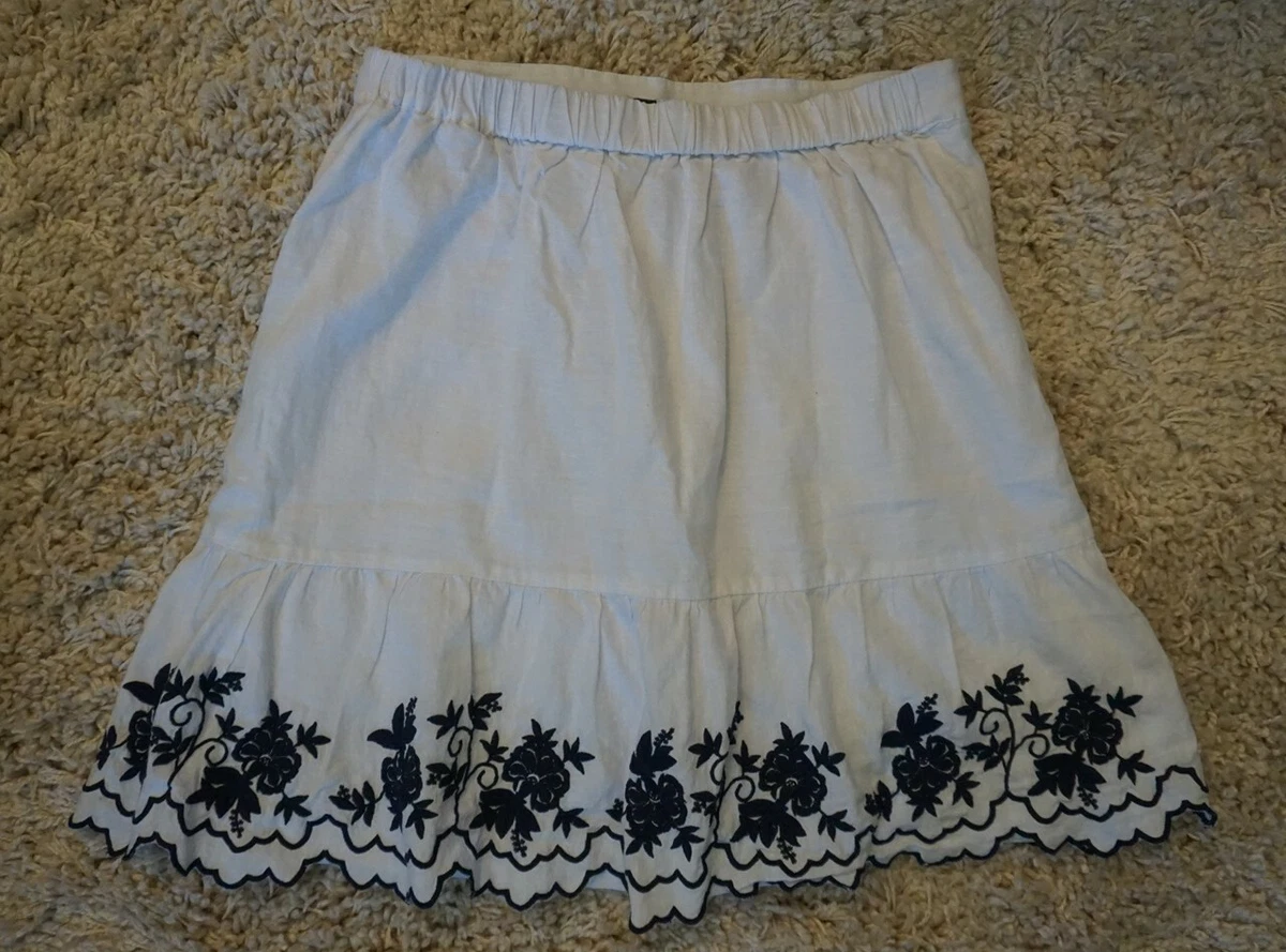 White linen skirt ebay cheap