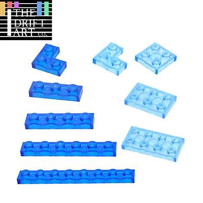 Transparent 1x2 2x2 2x4 Ceramic Tile 3023 3022 3020 Building Blocks Bricks Toy