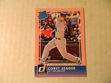 2016  Donruss Pink Rated Rookie Card of Corey Seager-Dodgers NLCS & WS MVP 