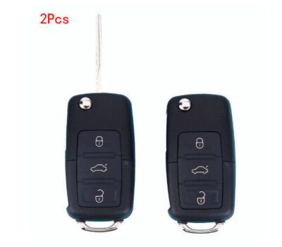 VW Passat 3B 3BG B5 2X car keys replacement key set DE housing 3 button A6B3-F
