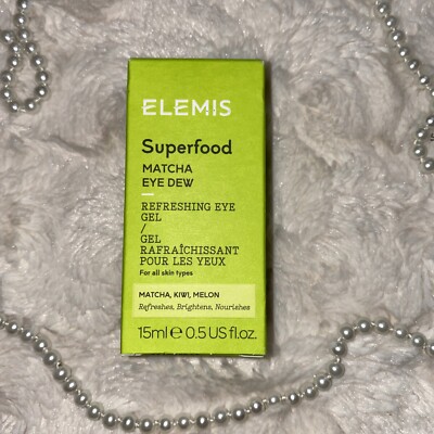 ELEMIS SUPERFOOD MATCHA EYE DEW Refreshing Eye Gel 15ml/0.5oz Full Size