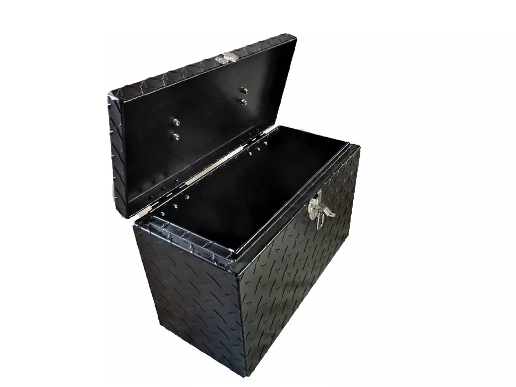 Black diamond plate tool box for truck deals