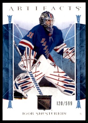 2022-23 UPPER DECK ARTIFACTS STARS SP IGOR SHESTERKIN 120/599 NEW YORK RANGERS