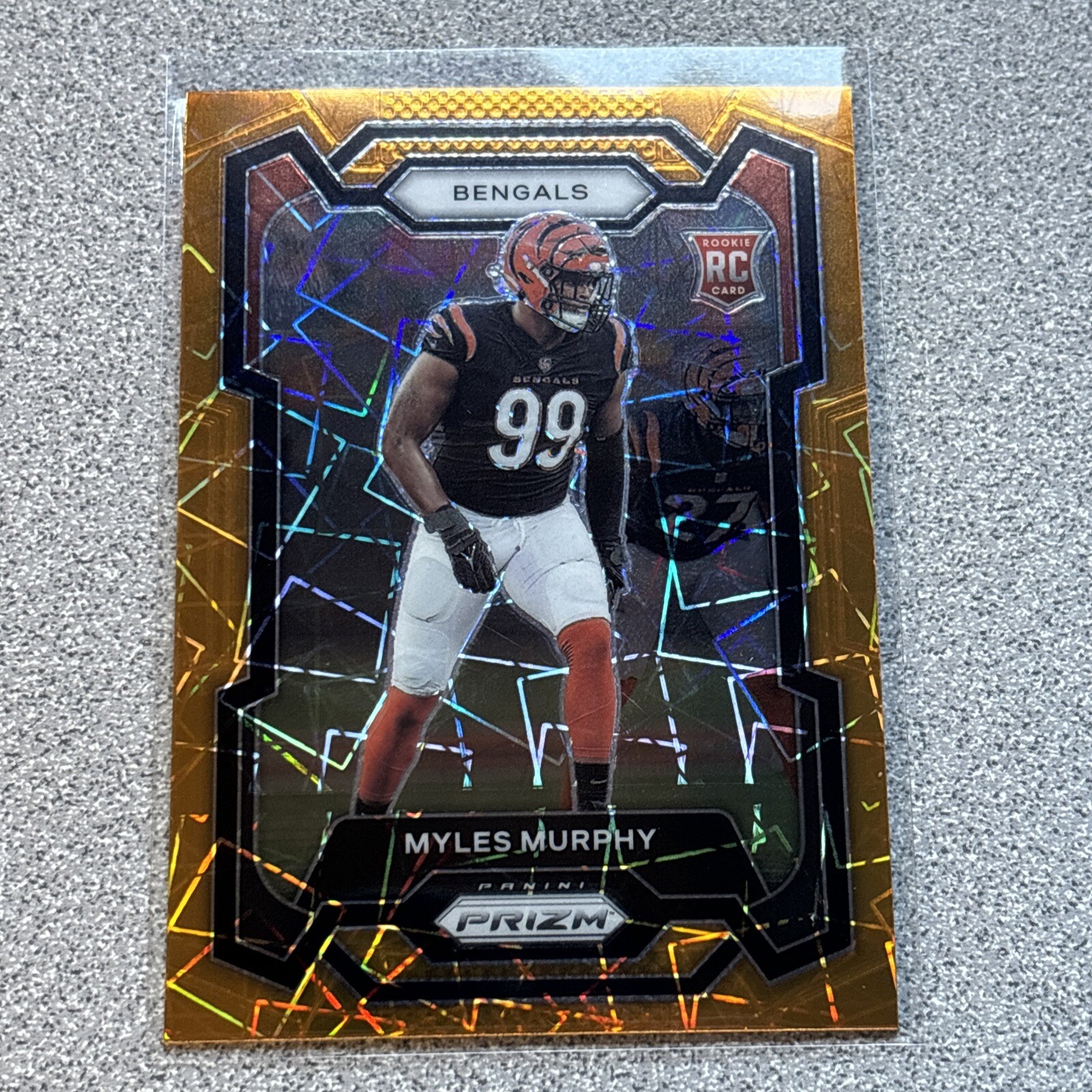 2023 Panini Prizm Myles Murphy Orange Laser Prizm Rookie RC #320 Bengals