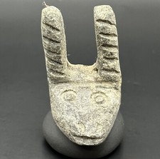 Exquisite Ancient Roman Greek Unique Wolf Head Figure Pendent