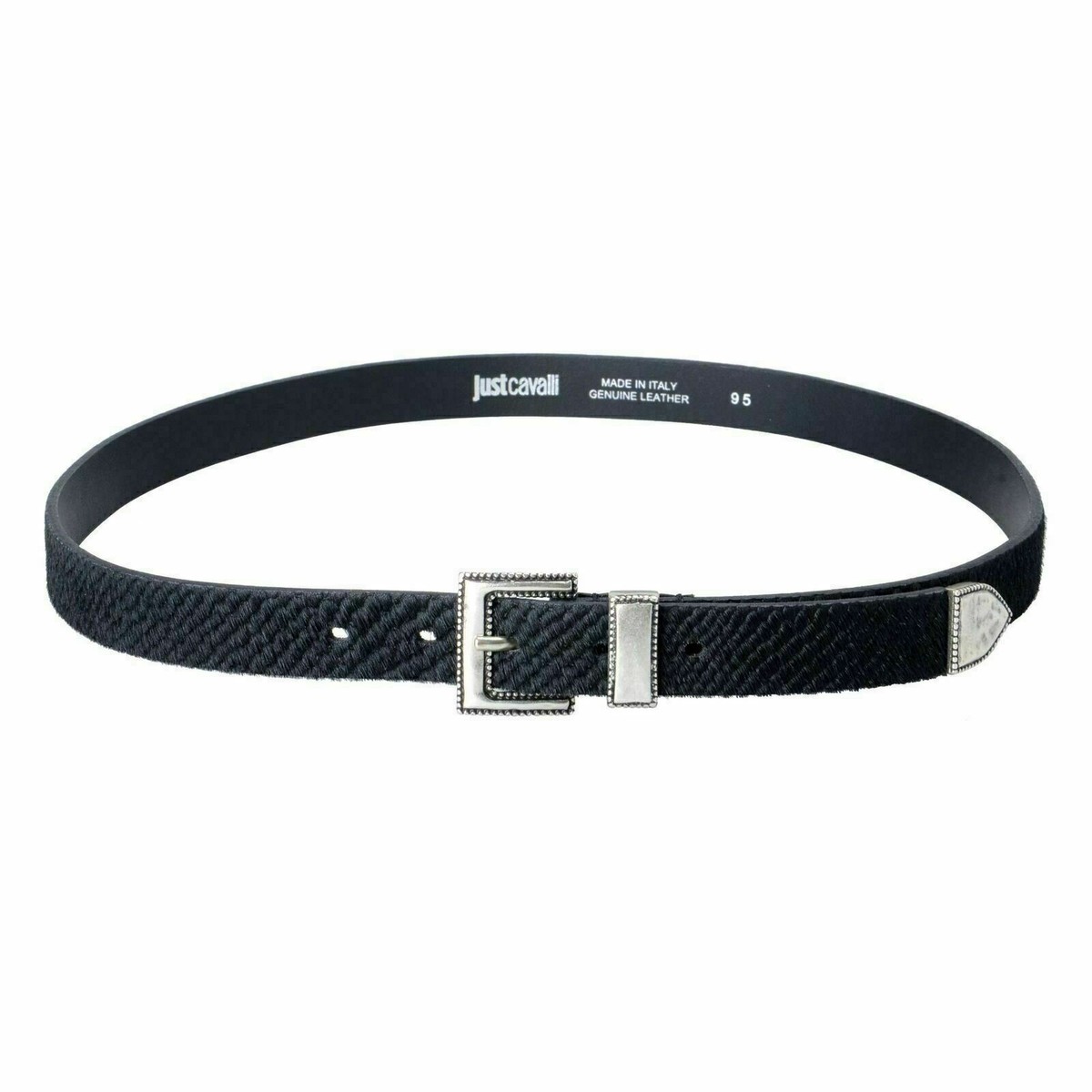 ベルト JUST CAVALLI Woman Belt Black 77RA6F4AZP296 899 Just Cavalli 100% Leather Black Women's Belt US 30 IT 95 | eBay