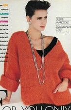 knitting pattern womens ladies chunky v neck sweater jumper easy quick knit