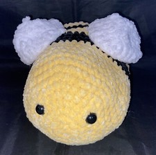 New Hand Crochet Bumble Bee Yellow  Black B4