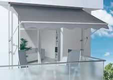 Klemmmarkise Spettmann Fallarmmarkise, ca.300 x 160 cm - Uni Grau