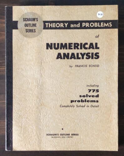 Schaum's Outline Series - Théorie et problèmes - Analyse numérique 1968 - Photo 1 sur 5