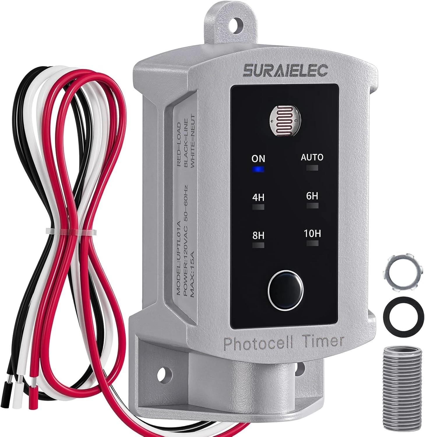 15 AMP Dusk to Dawn Timer Switch for Outdoor Electrical Boxes, 120V Photocell...
Opens in a new wind