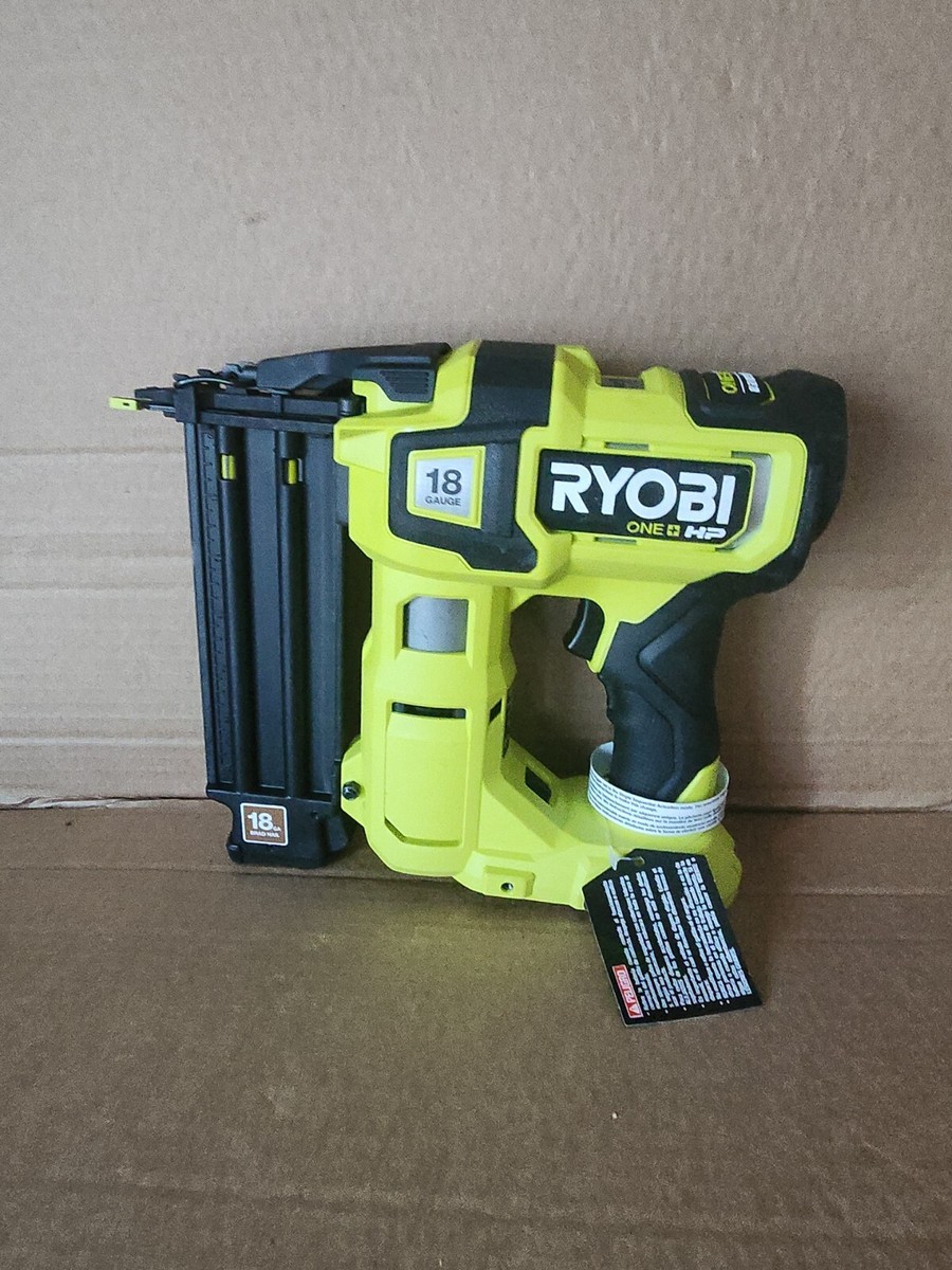RYOBI ONE+ HP 18V 18-Gauge Brushless Cordless AirStrike Brad Nailer (Tool  Only)