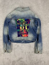 Denim Jacket Wolfgang's Design by Dragonfly Jean Jacket Sz 10-12 The Go-Gos 80s