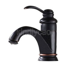 Oil Rubbed Bronze Bathroom Sink Faucet Basin Single Handle Mixer Tap