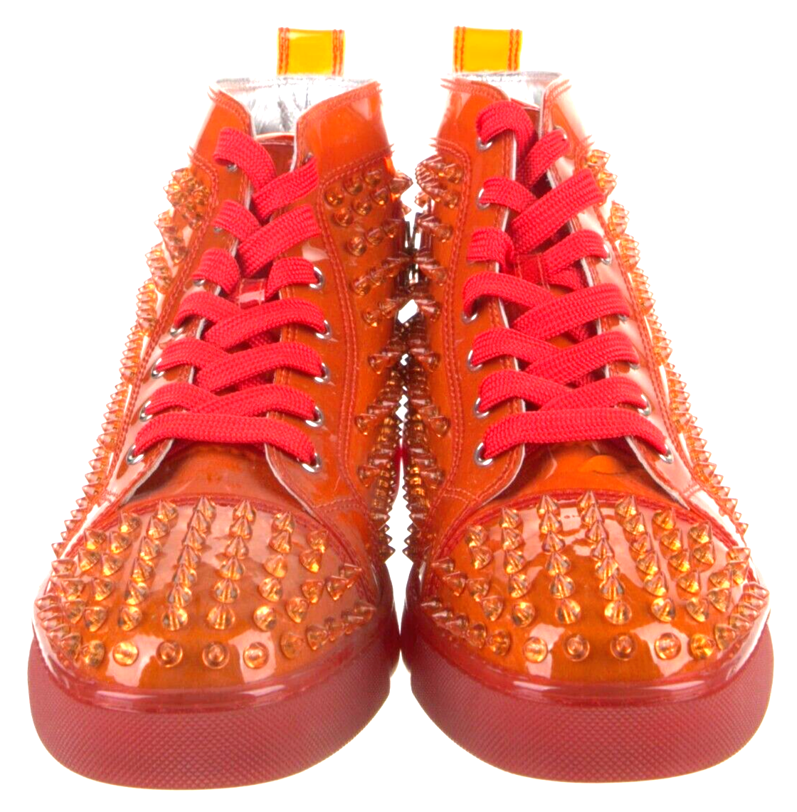 SAOLA $1.295 CHRISTIAN LOUBOUTIN Louix Ray sneaker alte a punta (44 EU; 11 US) NUOVE