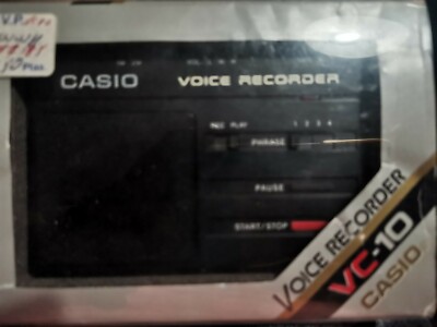 Vintage CASIO VC-10 Voice Recorder with Original Packaging