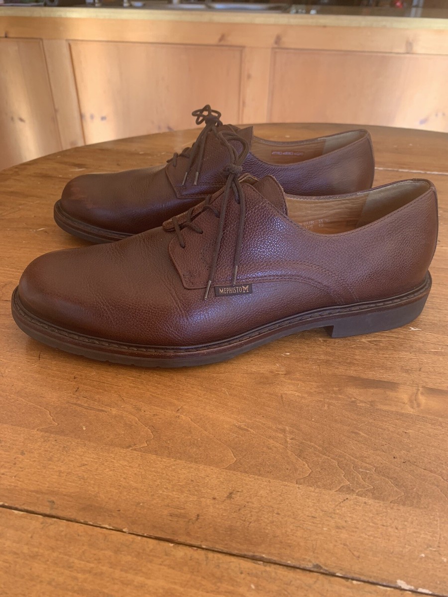 Mephisto Men\'s Brown Pebble Grain Leather Oxford Dress Shoes Size 9 Classic Marlon | Mephisto USA main image 3