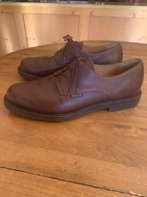 $399 MEPHISTO Brown Pebbled Leather Plain Toe Comfort  display picture 1