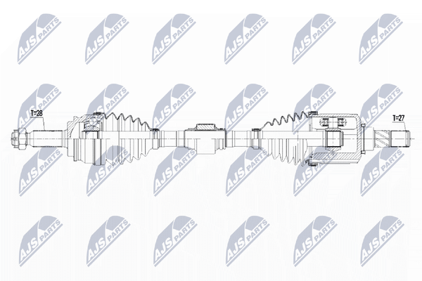 Antriebswelle NTY NPW-CH-060 FüR Compass Jeep Patriot MK74 MK49 4X4 Eco Dodge-image