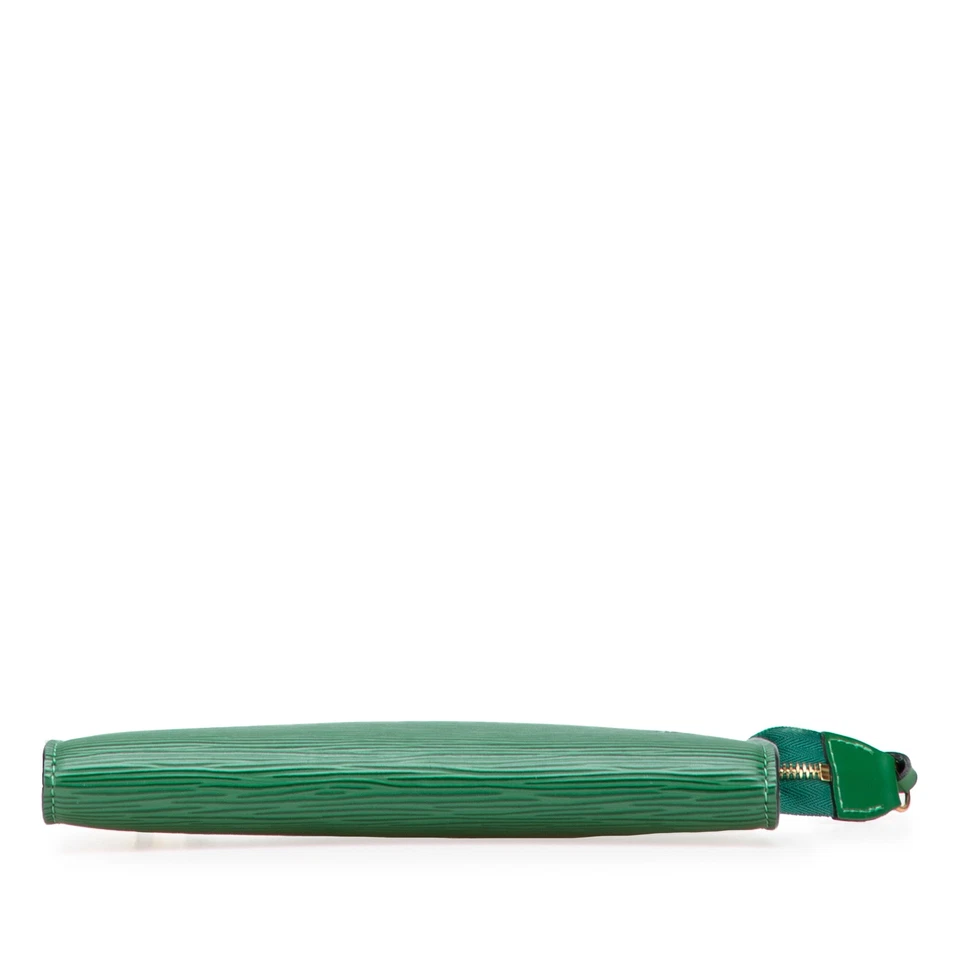 Bolso de Hombro Louis Vuitton Epi Pochette Accesorios Cuero Verde Autenticado Foto 3 de 4