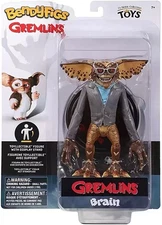 BendyFigs Gremlins BRAIN Horror Movie Action Figure w Stand Noble Collection NEW