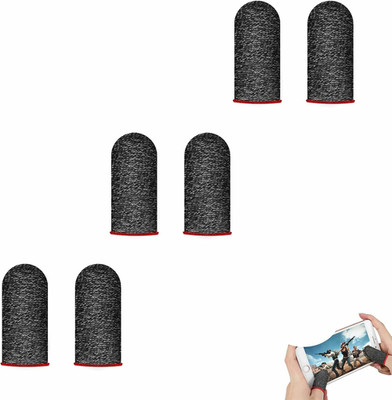 6 Stück Mobile Gaming Finger Sleeve Hochempfindlich Anti-Schweiß Carbonfaser