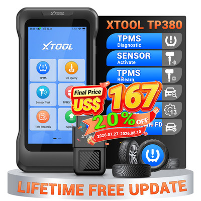2026 XTOOL TP380 OBD2 Scanner TPMS Tire Diagnostic Tool TPMS Reset Programming