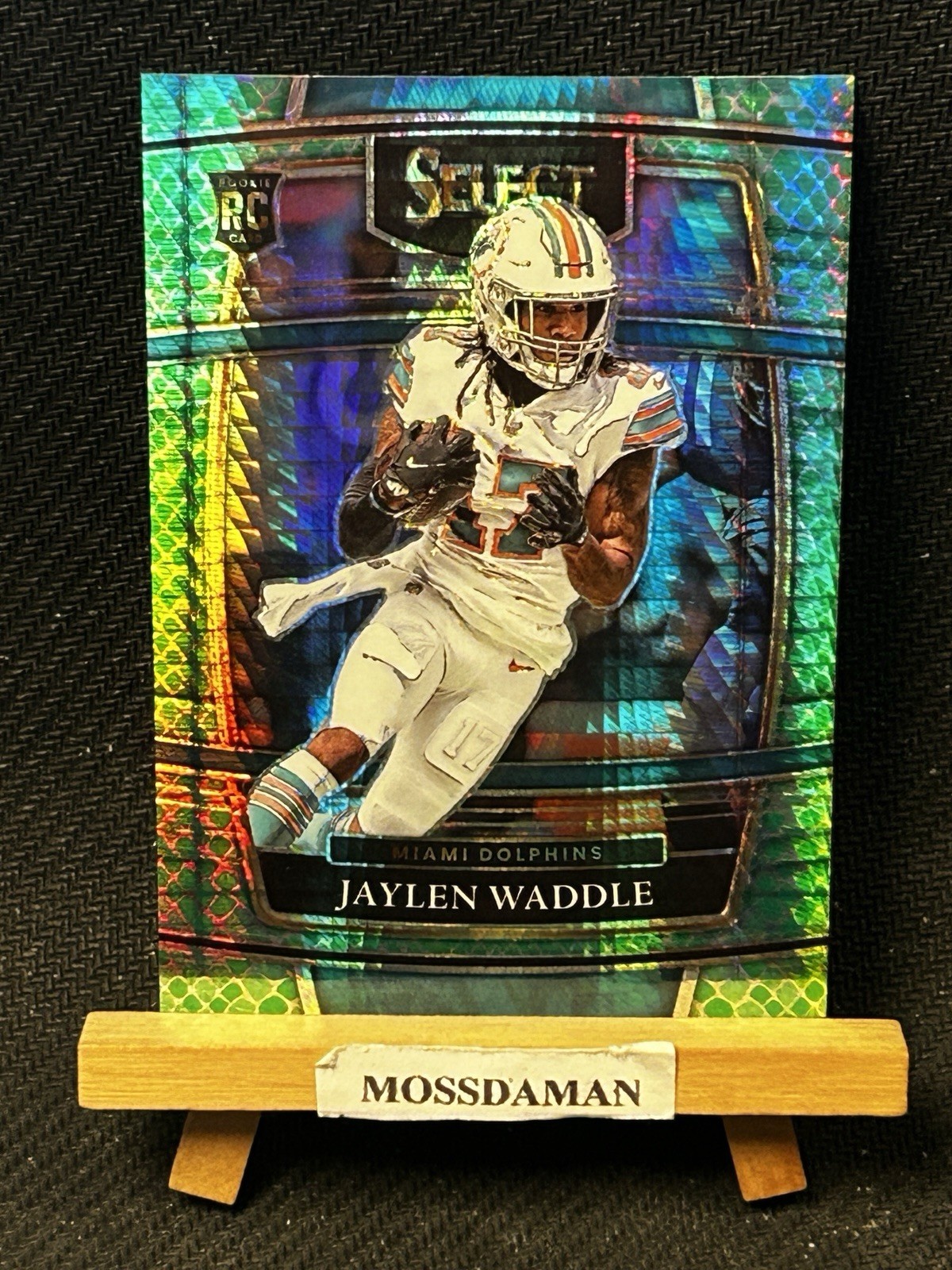 Jaylen Waddle Rookie 2021 Select Dragon Scale /89 Prizm Concourse #48 Dolphins