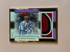 Albert Pujols 2023 Topps Definitive Framed Game Used Patch Auto Autograph /10
