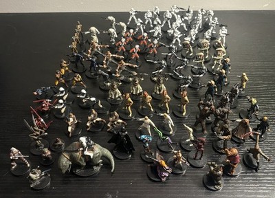 110 Star Wars Wizards of the Coast WotC Miniatures Lot Vintage (No Cards)
