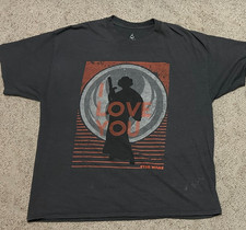 Disney Parks Star Wars LEIA / HAN SOLO "I Love You"  T-shirt Size 2XL