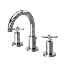 Balterley Connect 3 Tap Hole Deck Mounted Basin Mixer Tap with Dual Crosshead Ha